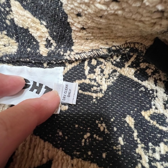 Vintage Limelight Bolero Woven Black & Cream Jacket X-Small - Picture 7 of 11